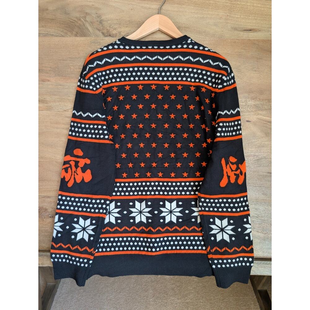 Boxlunch Sweater Mens Medium Black Dragon Ball Z Goku Holiday Long Sleeve NWT - Picture 2 of 4